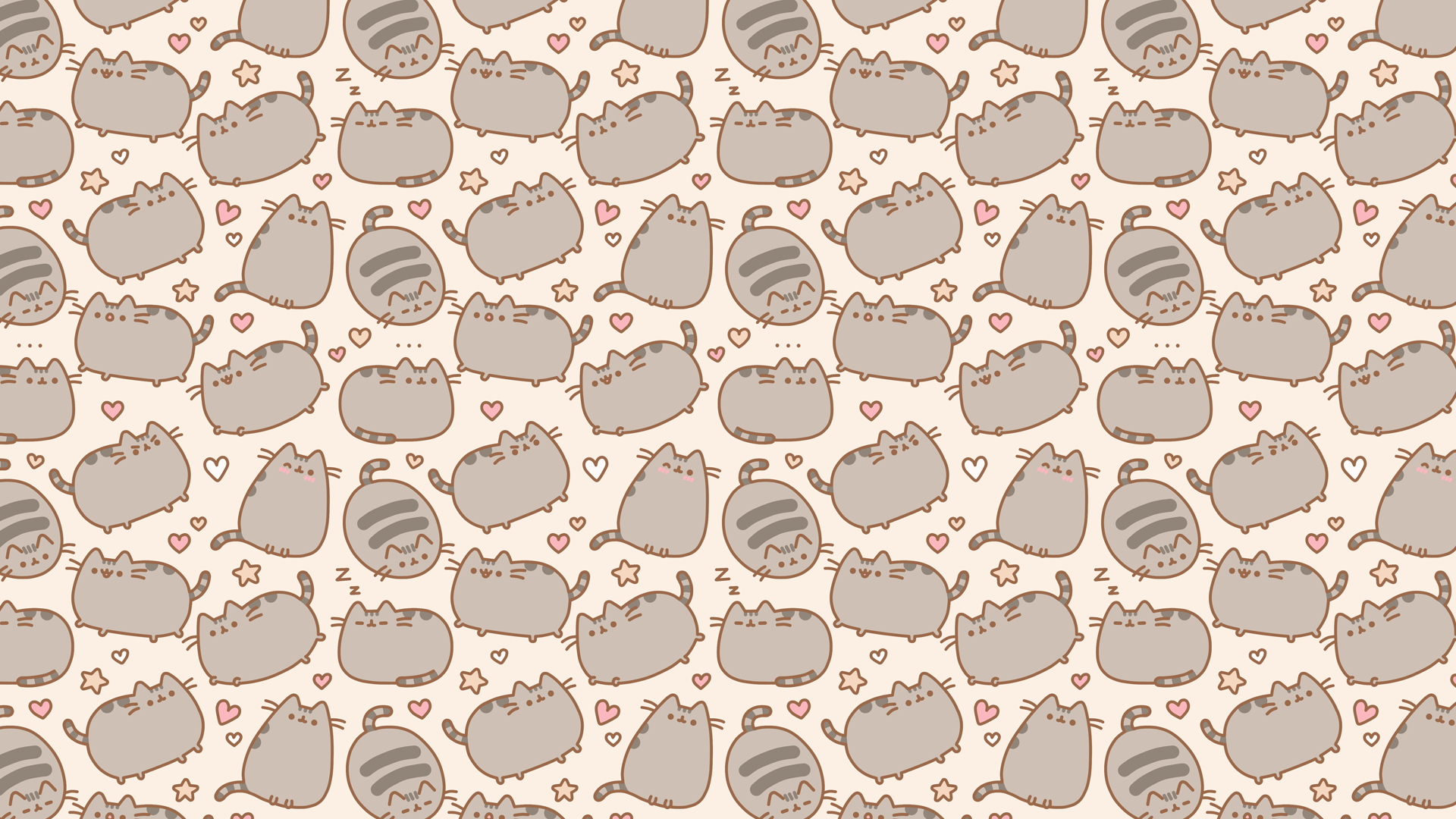 Pusheen the Cat обои. Милые фоны для рабочего стола. Милый фон. Фон с котиками.