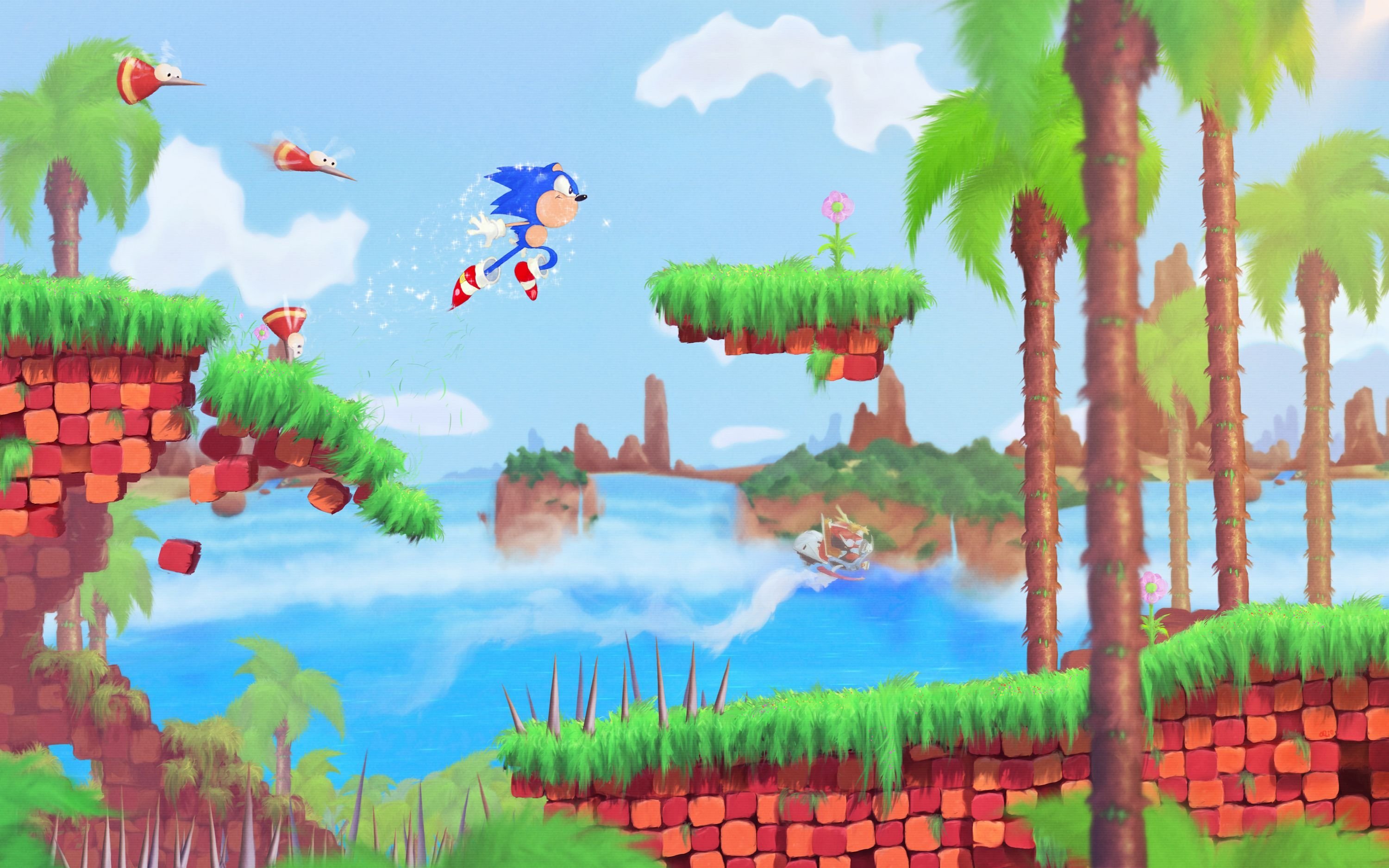 Фон соник. Соник Грин Хилл арт. Green Hill Sonic the Hedgehog арт. Green Hill Zone Art. Соник фон.