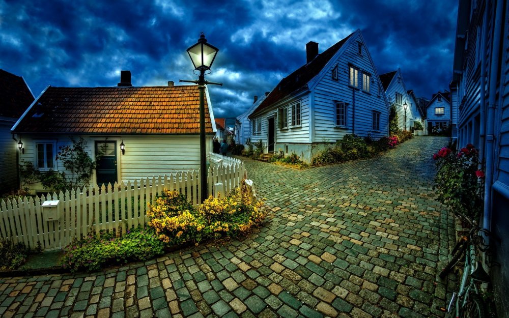 Норвегия улицы деревня