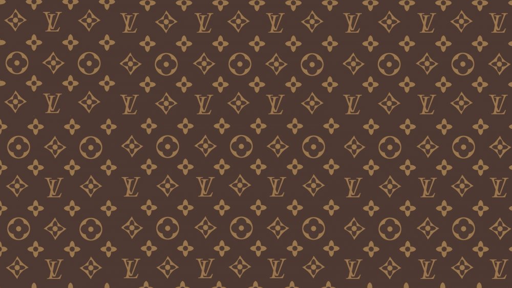 Louis Vuitton logo кожа