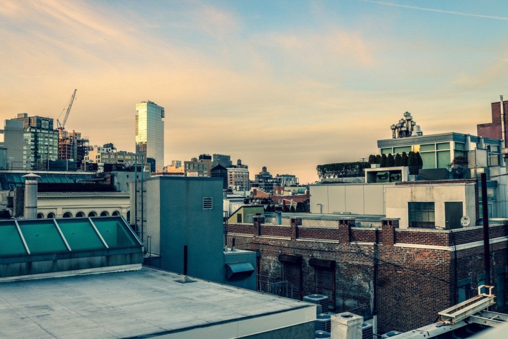 Арт Нью Йорк с крыши многоэтажки