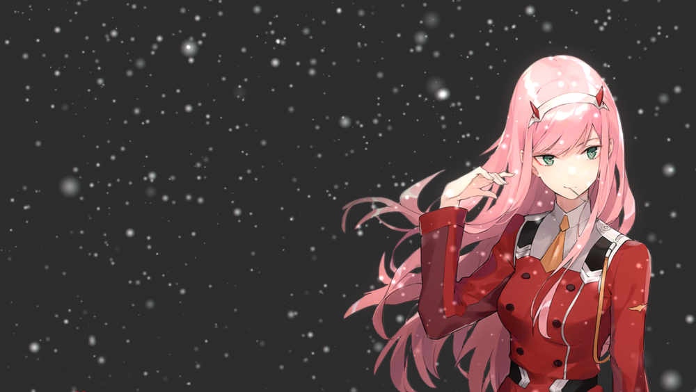 Zero two темный фон