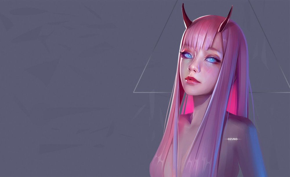 Zero two Darling in the FRANXX демон