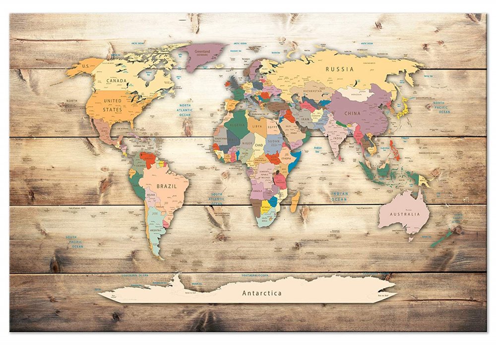 Карта мира на черном фоне