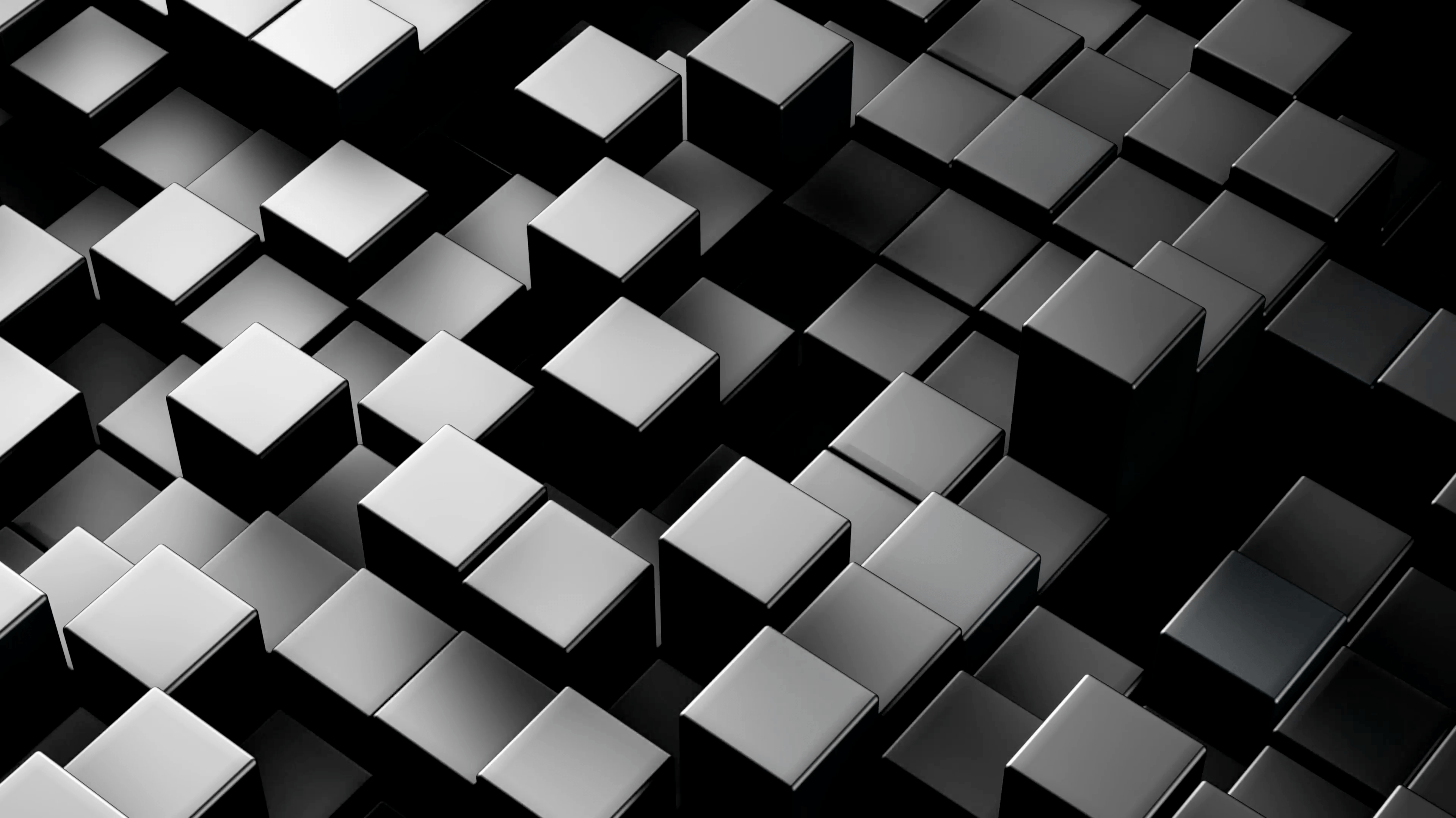 Черные кубики обои