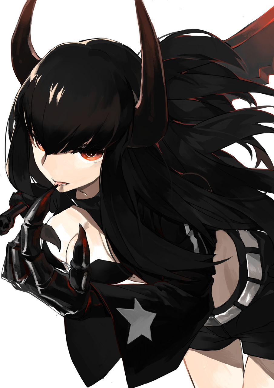 Black Rock Shooter черно Золотая пила