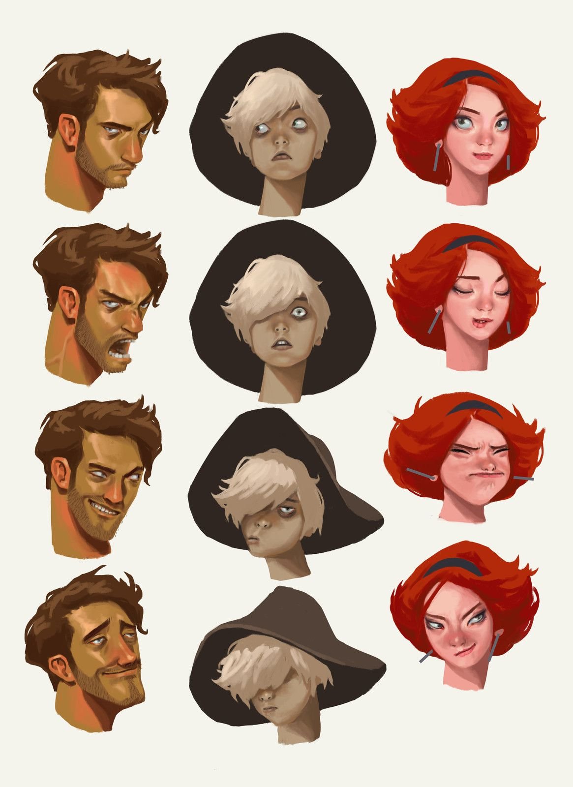 Разные стили рисования персонажей
