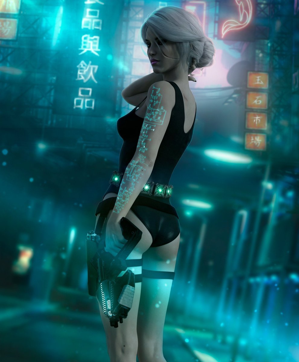 Цири из Cyberpunk 2077