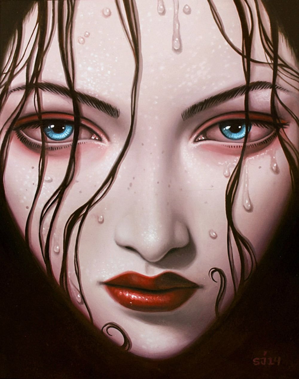 Art лица. Sarah Joncas картины. Лицо арт. Мистические лица девушек. Арты лица.