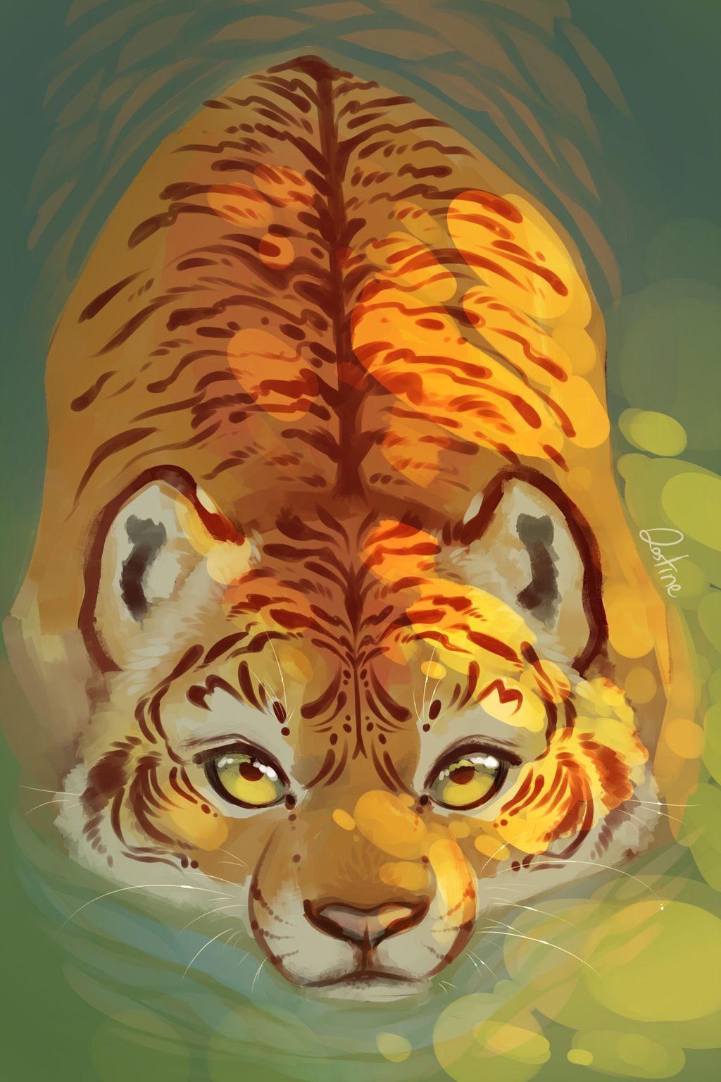 Тигрица арт