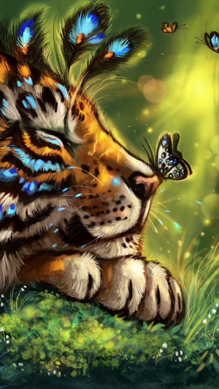 Картинки тигра красивые фантастические