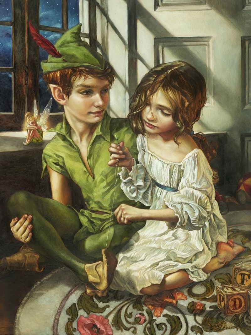 Peter pan and wendy. Художница Хизер Тойрер Heather Theurer. Иллюстрации Хизер Тойрер.