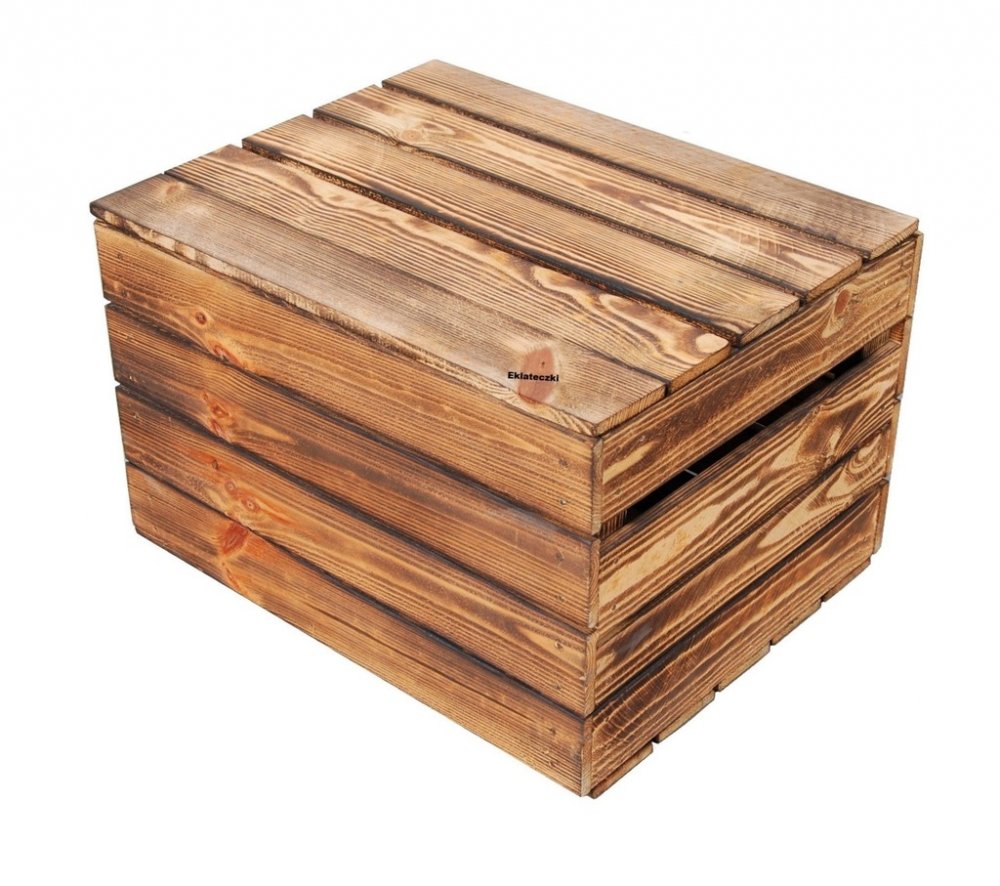 Деревянный квадратный ящик