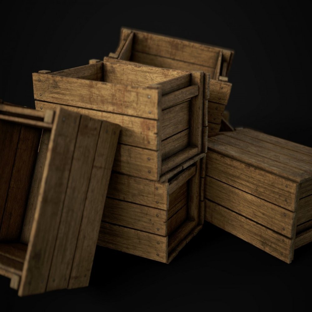 Текстура деревянной коробки