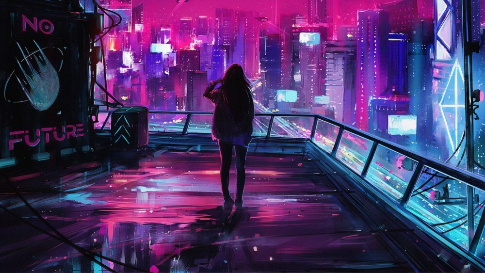 Cyberpunk 4к City