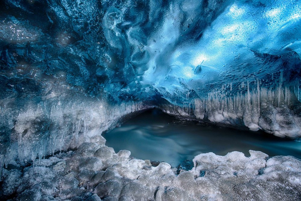 Пещеры ледника ватнайёкюдль, Исландия