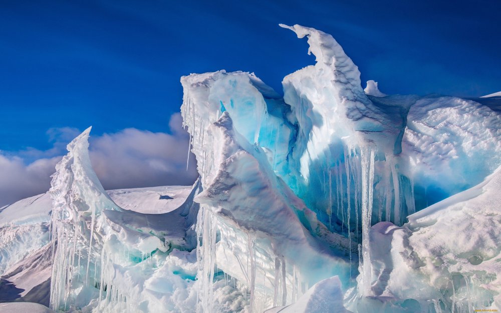 Ледник Плено в Антарктиде