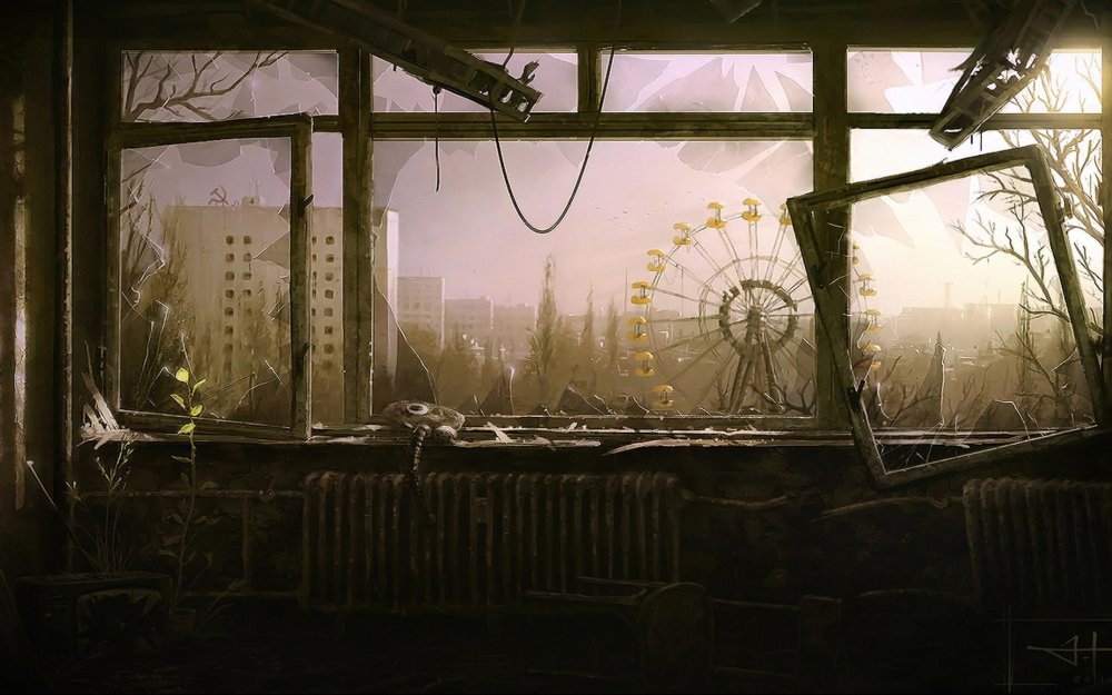 Колесо обозрения Чернобыль сталкер 2