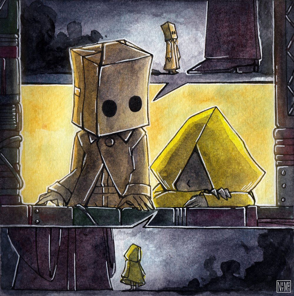 Little Nightmares 2 mono арт