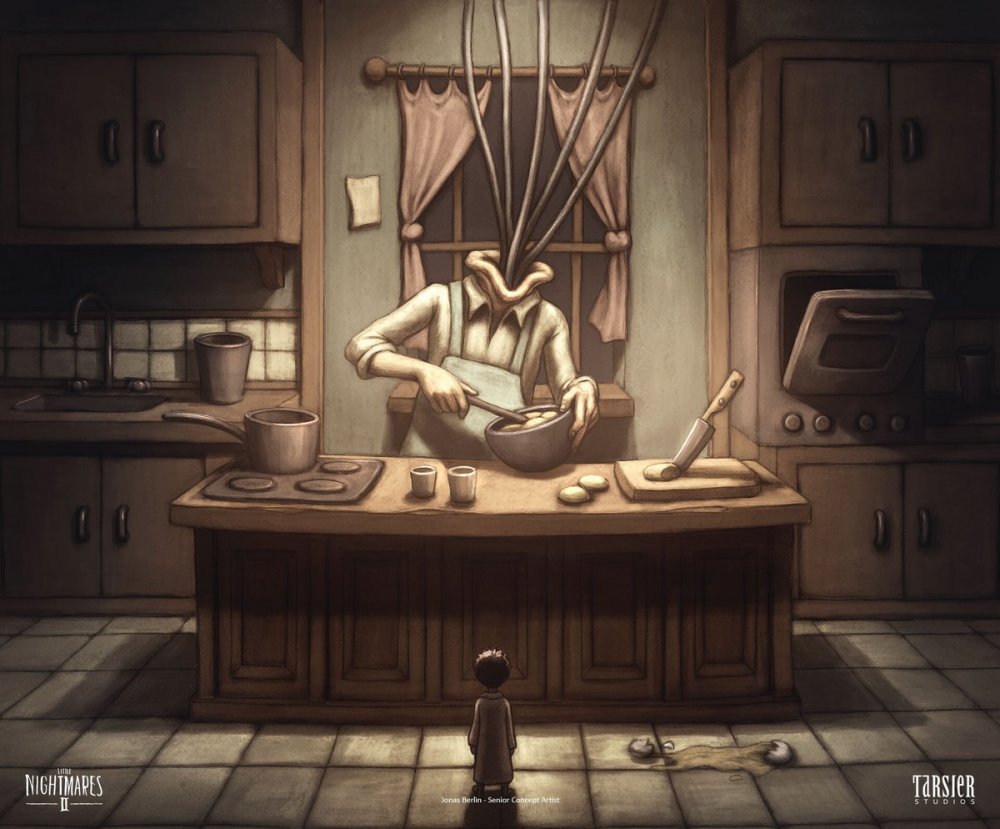 Little Nightmares 2 бледный город арт