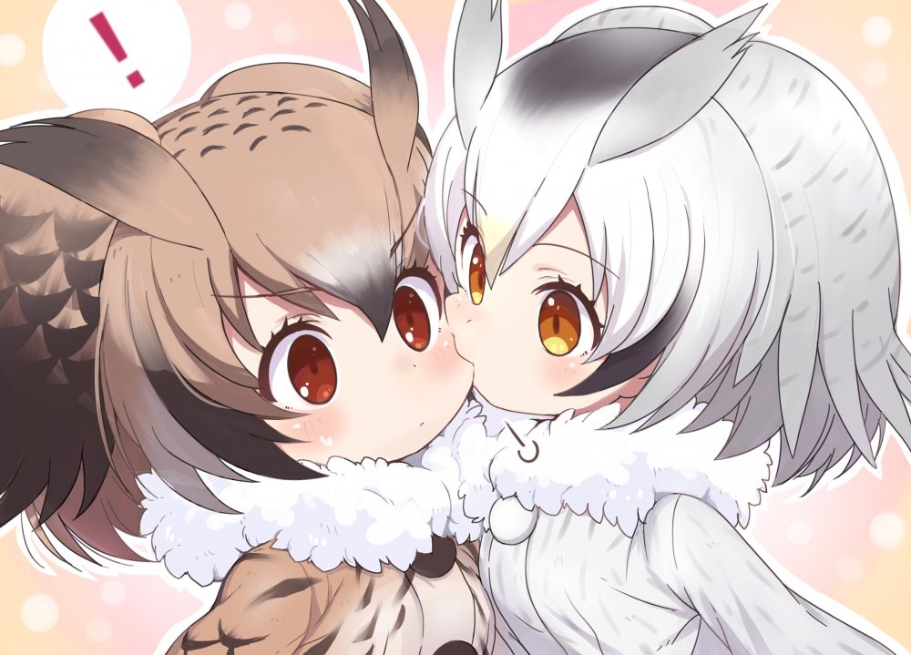 Аниме Kemono friends Northern White-faced Owl