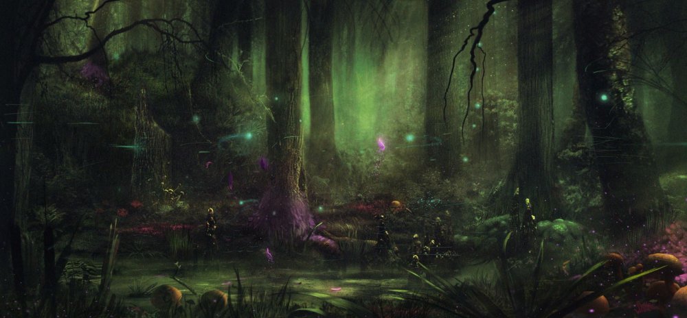 Сказочный темный лес