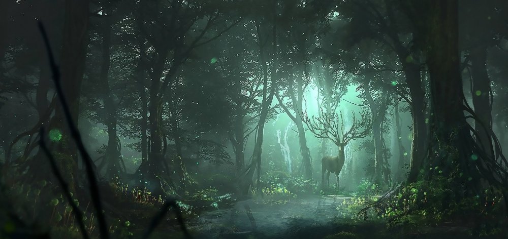 Сказочный мистический лес