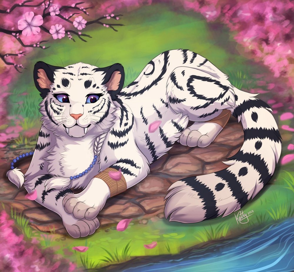 Kemono friends белый тигр