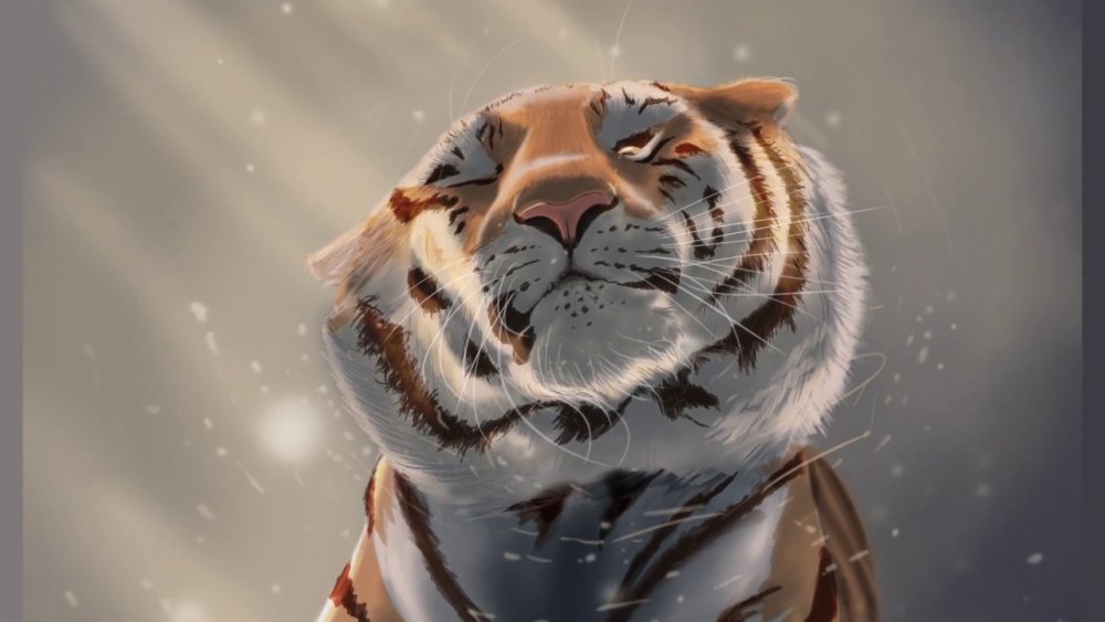 Амурский тигр арты