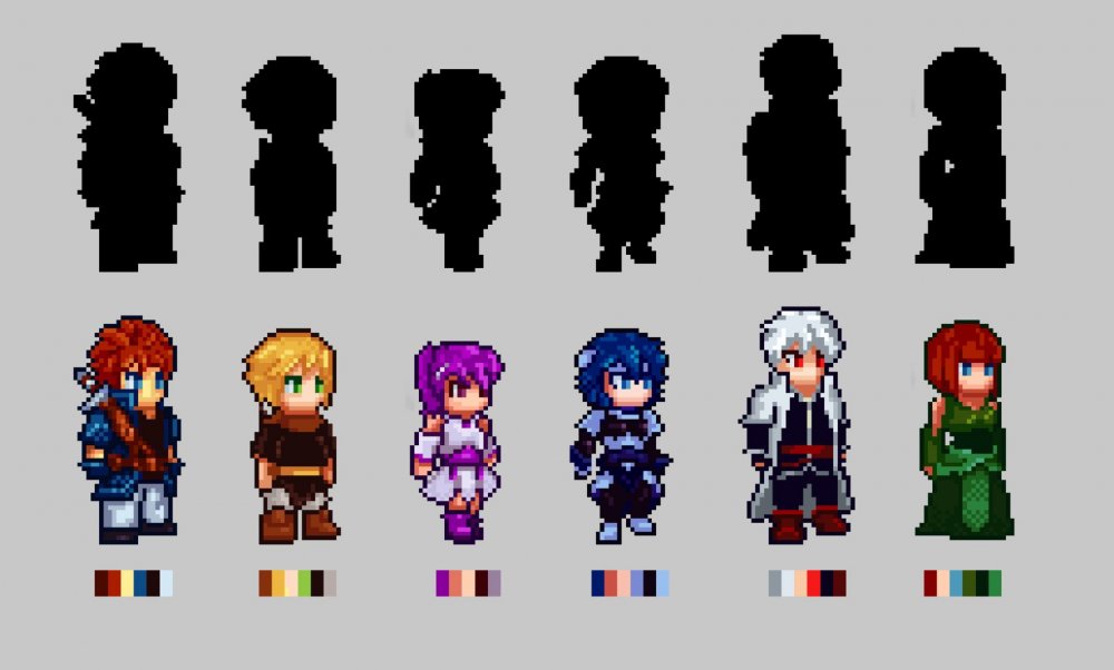 Pixel персонажи