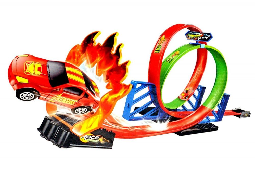 Гоночный трек hot Wheels four loop Action