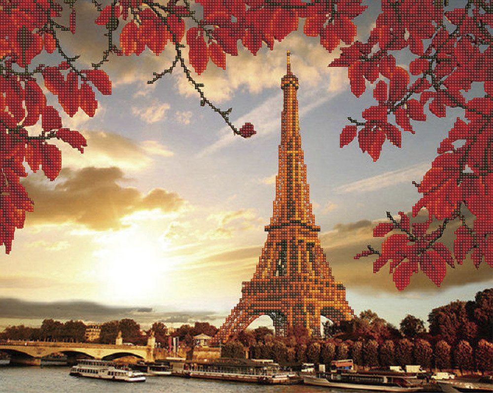 Осенний Париж Эйфелева башня