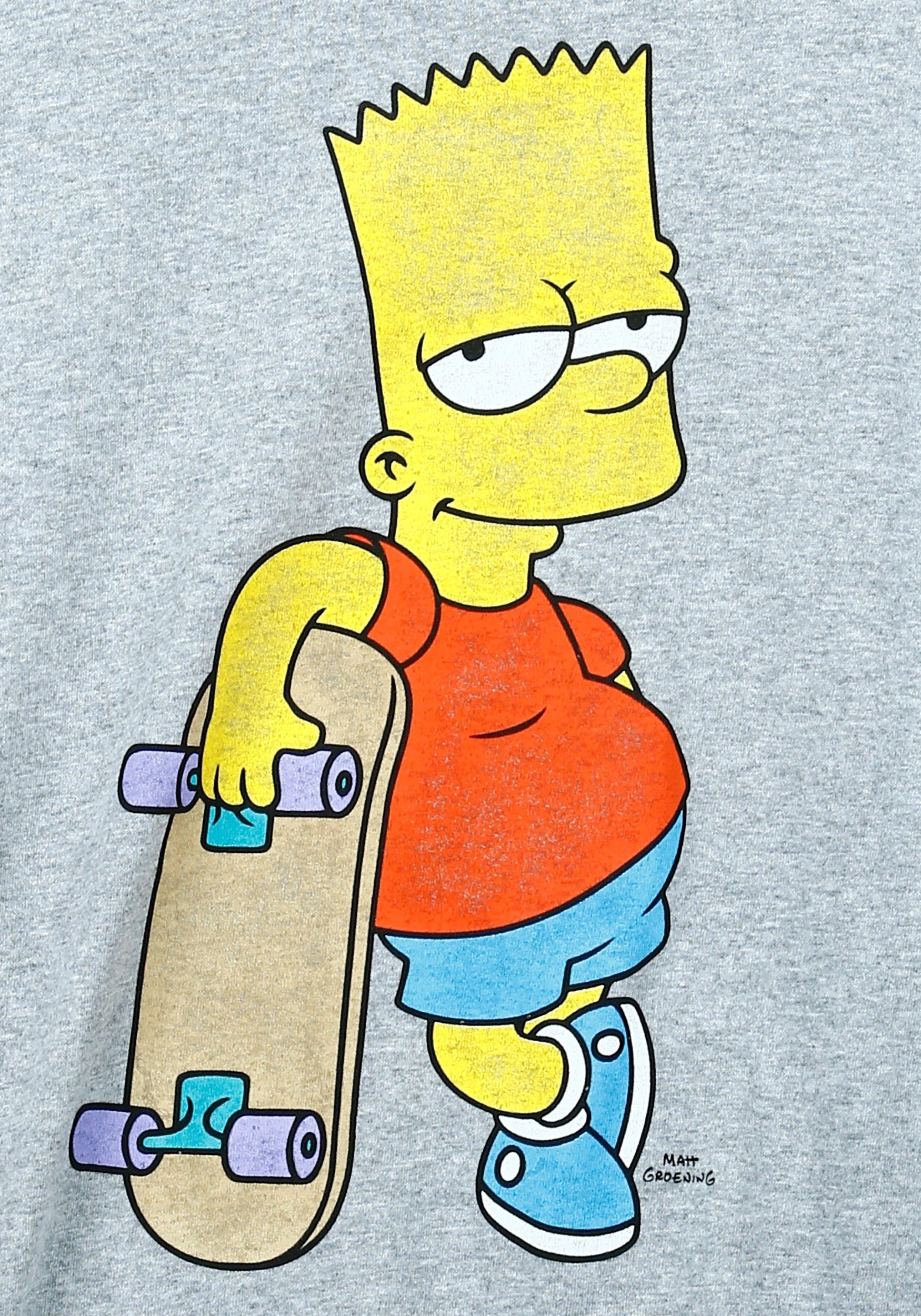 Барт симпсон на скейтборде