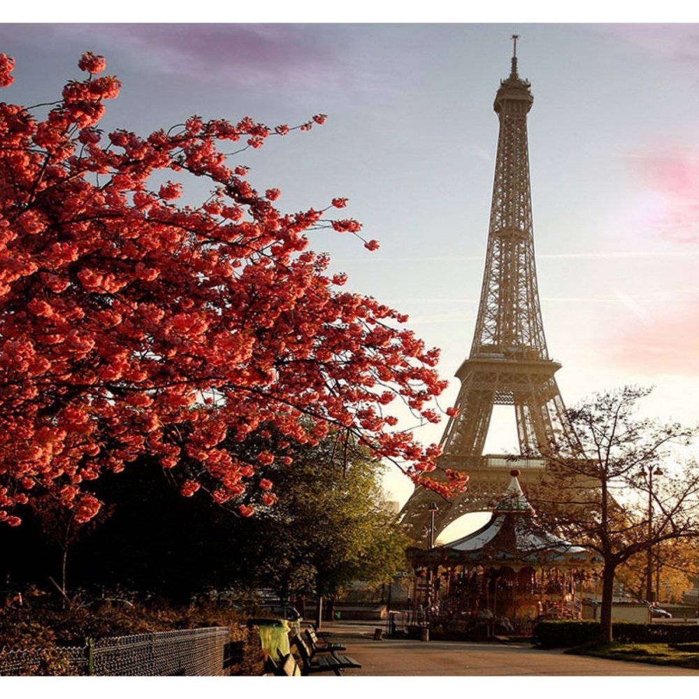 Алмазная мозаика Париж Эйфелева башня