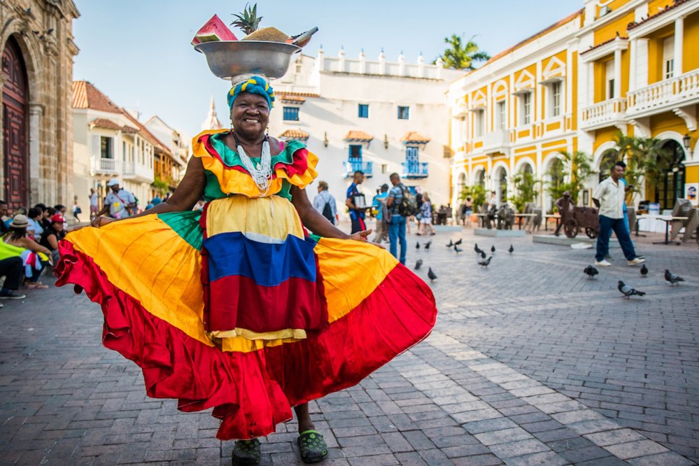 Колумбия праздник на лошадях Cartagena