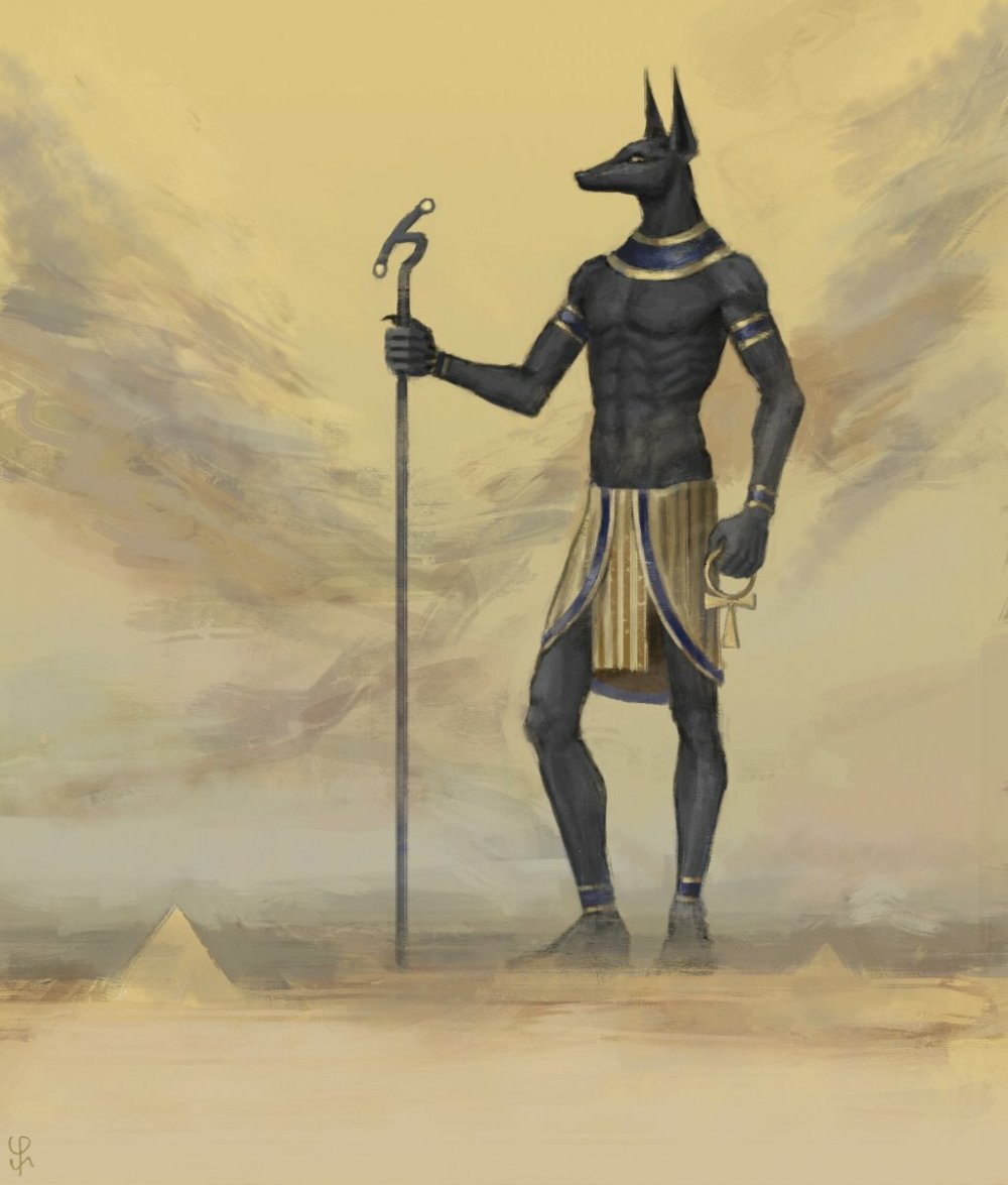 Анубис Бог Египта арт
