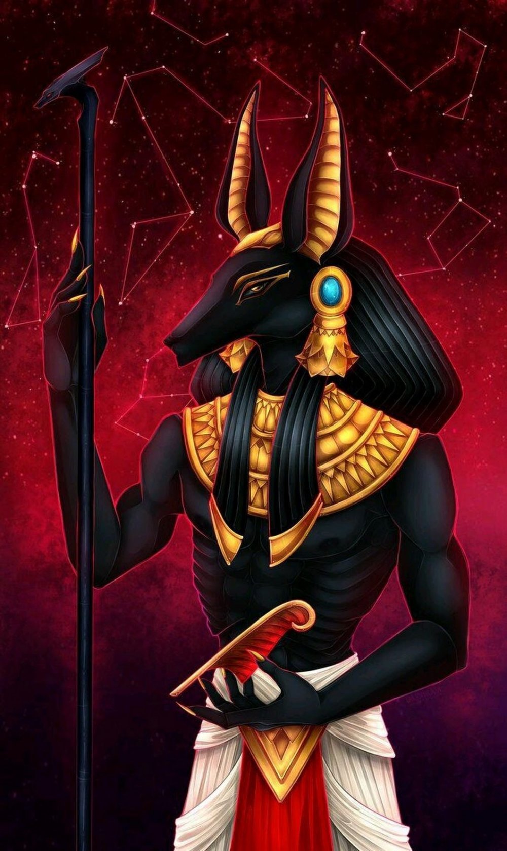 Анубис из боги Египта