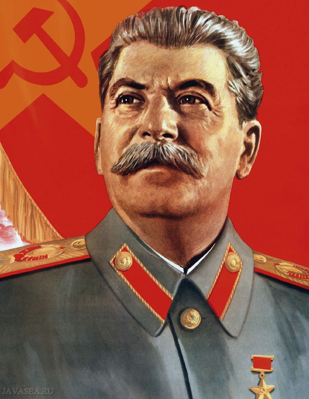 Сталин Иосиф Виссарионович показывает пальцем