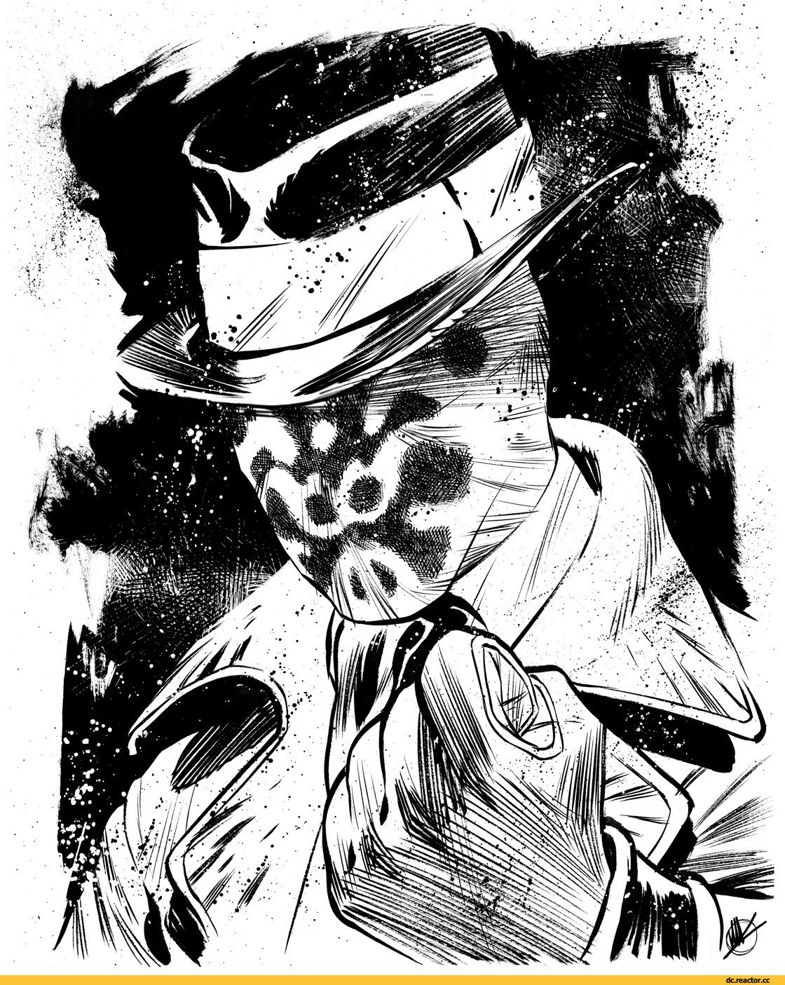 Rorschach. Роршах Хранители. Роршах DC Comics. DC Роршах Хранители. Роршах Хранители арт.