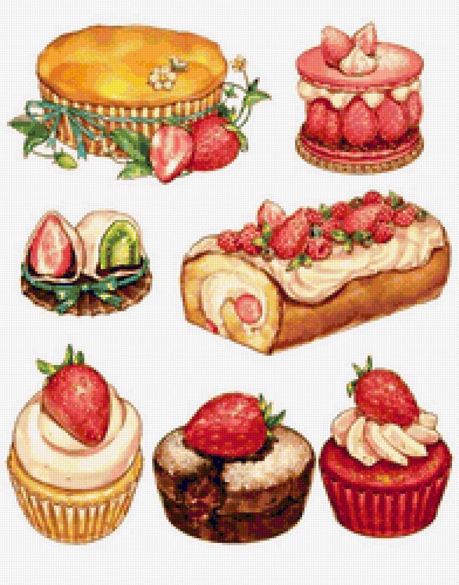 Пирожные для рисования