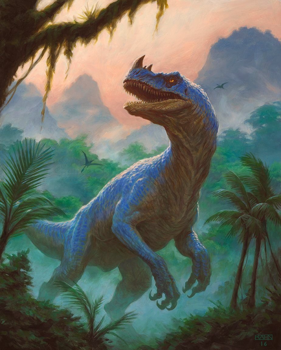 Тираннозавр Rex в парке динозавров в городе