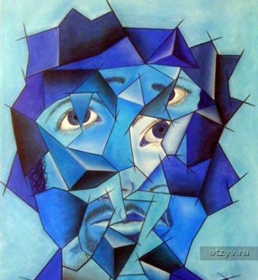Картины кубистов в синих тонах