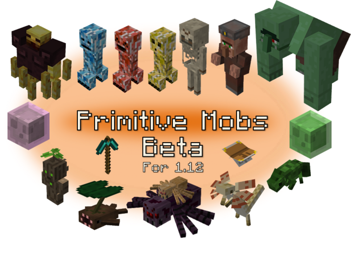 Майнкрафт 2 мобы. Майнкрафт Primitive Mobs. Mod майнкрафт мобы Primitive. Мод Primitive Mobs 1.12.2. Мирные мобы в МАЙНКРАФТЕ.