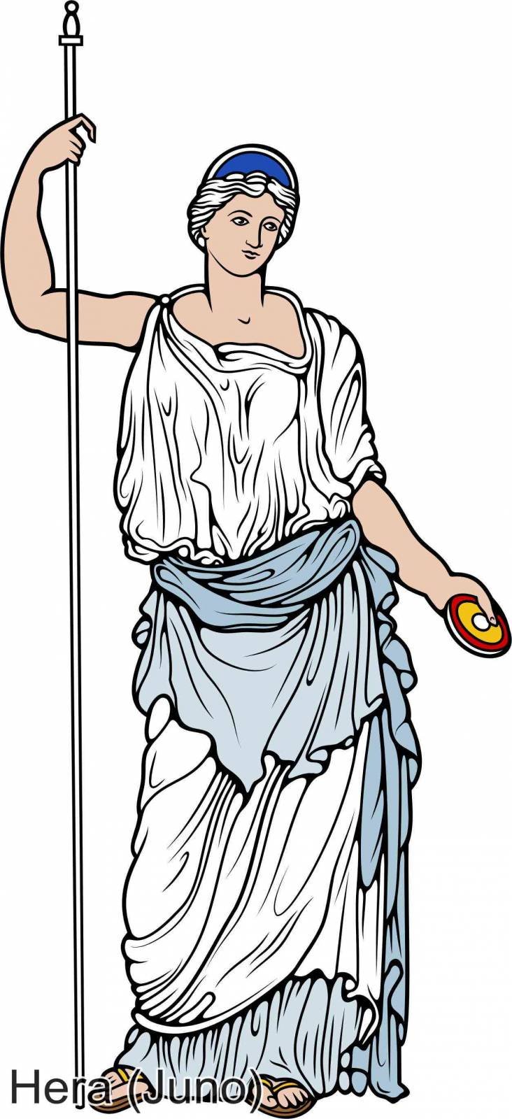 Гера богиня древней Греции рисунок