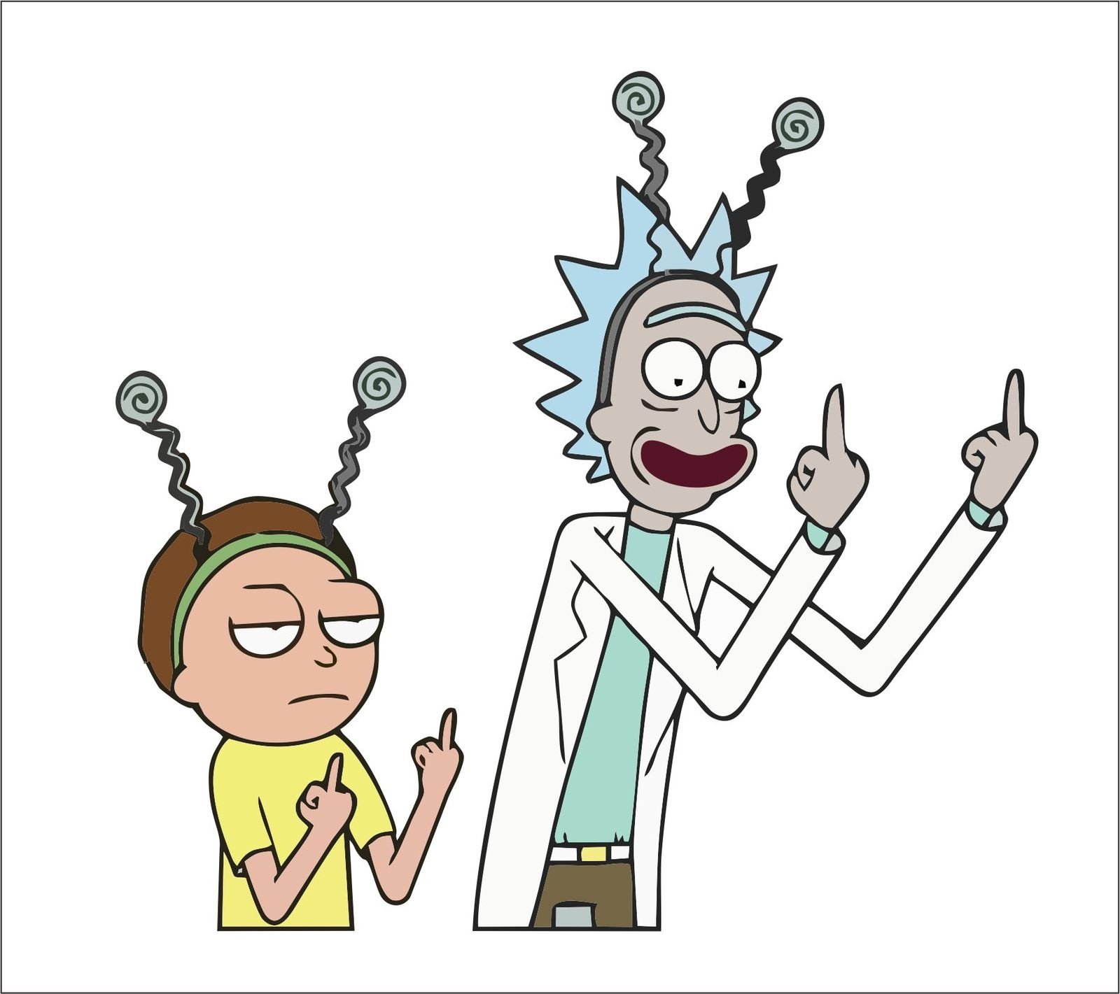 Rick and Morty наклейки