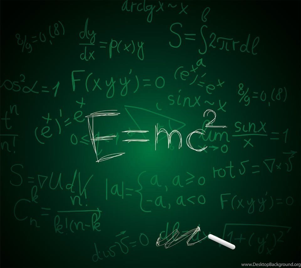 Фон с формулами по физике