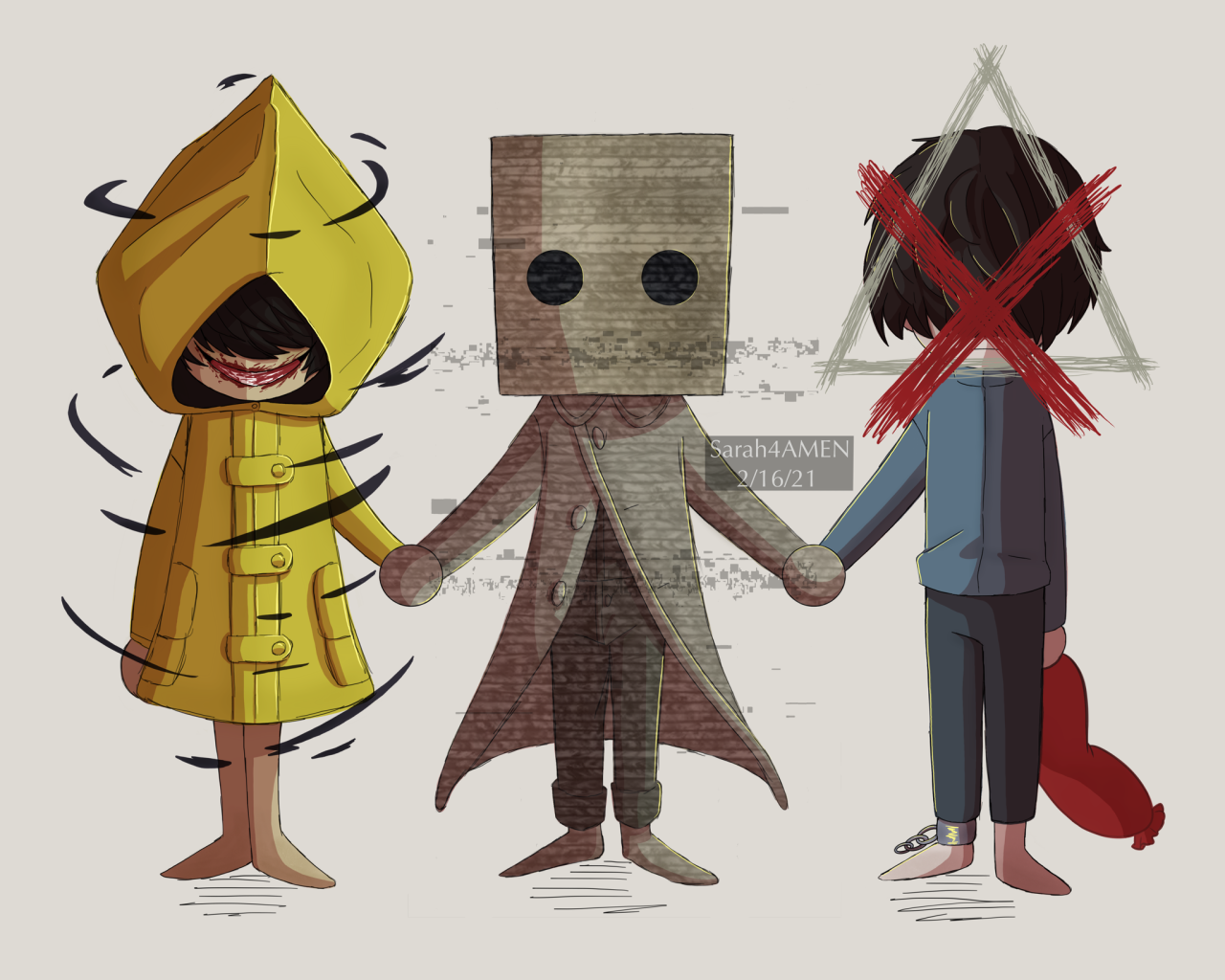 Моно арт little Nightmares 2. Little Nightmares седьмой. Little Nightmares 2 персонажи mono. Little Nightmares 2 Six.