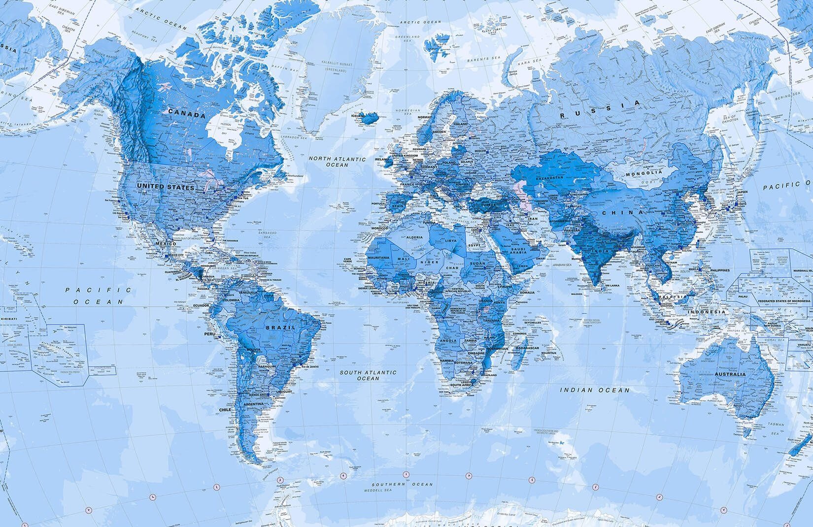 Карта мира вертикально