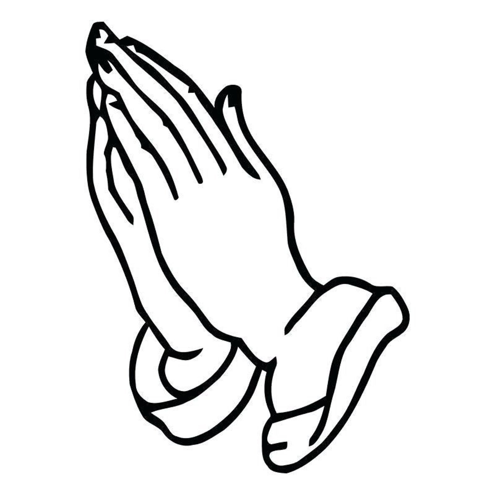 Молитвенные руки раскраска
