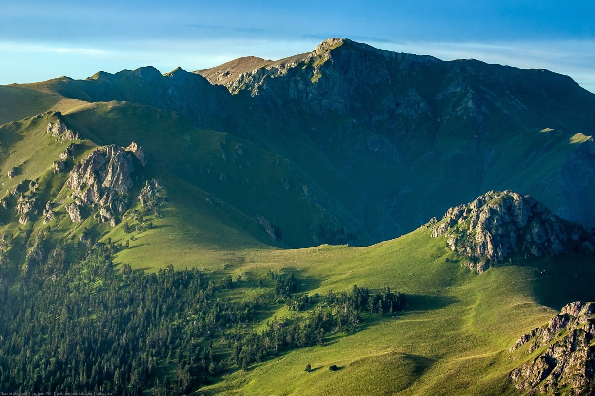 Кавказский заповедник рельеф